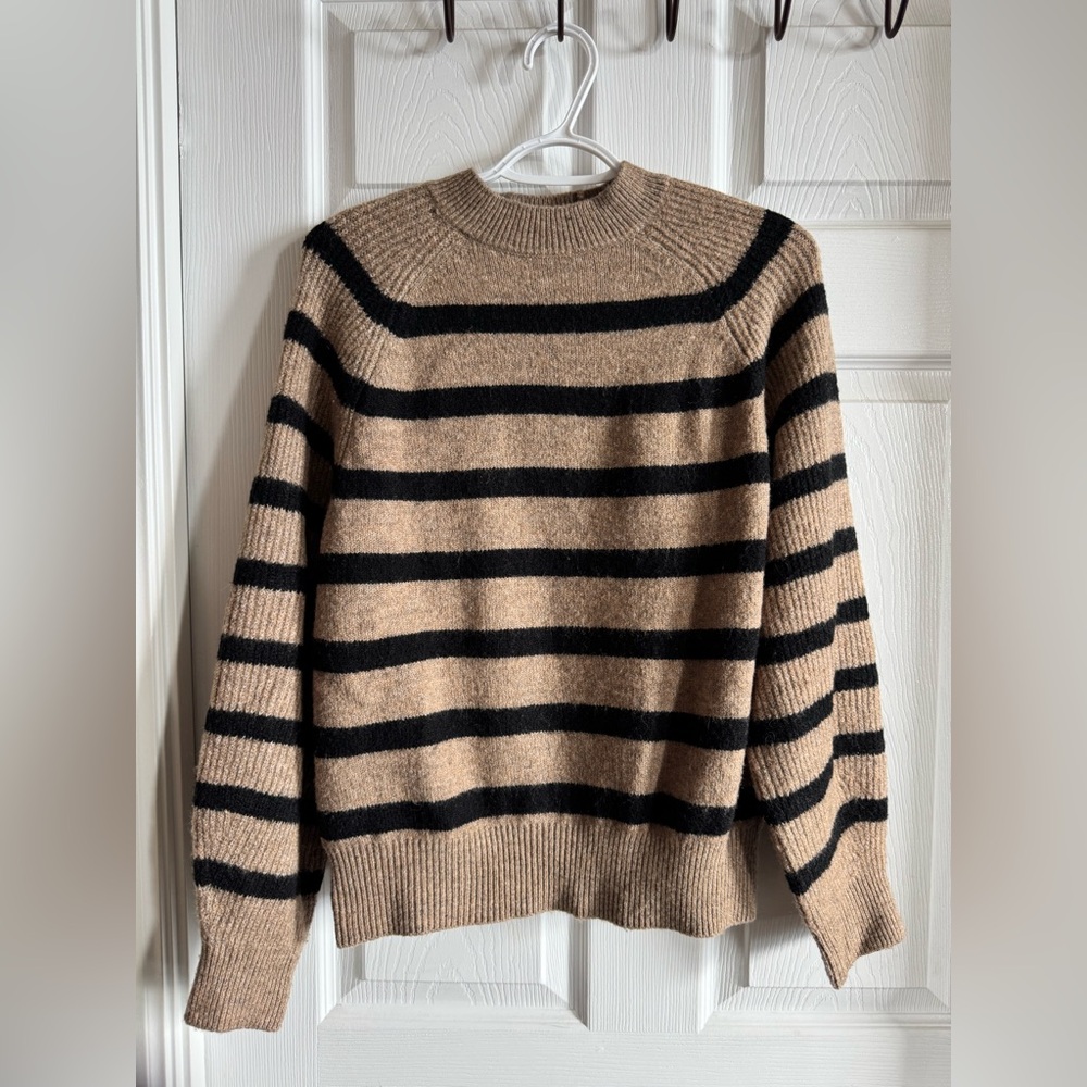Mango Women’s Round-Neck Striped Sweater